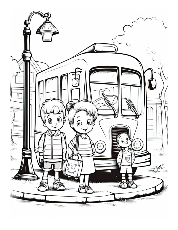 Free Back to School Coloring Page 5