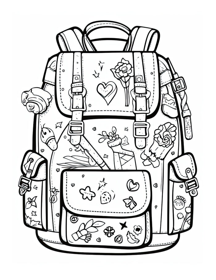 Free Back to School Coloring Page 9