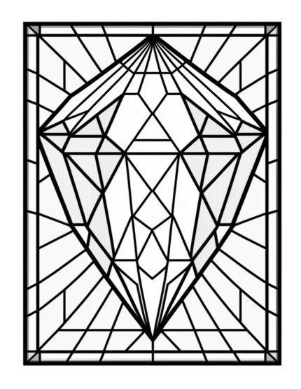 Free Geometric Shapes Coloring Page