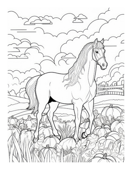 Horse Coloring Page