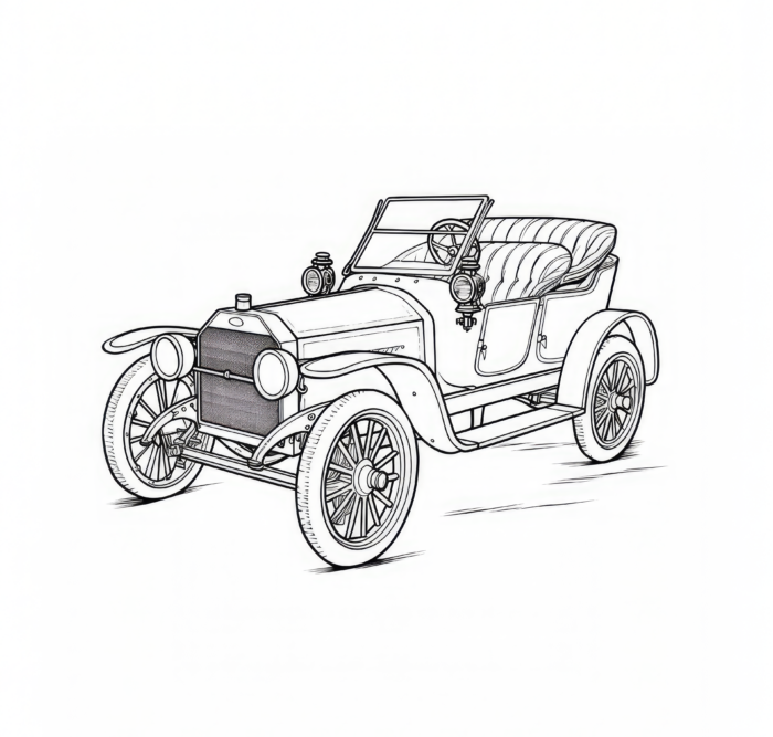 1909_Blitzen-Benz_200_PS_ Coloring Pages