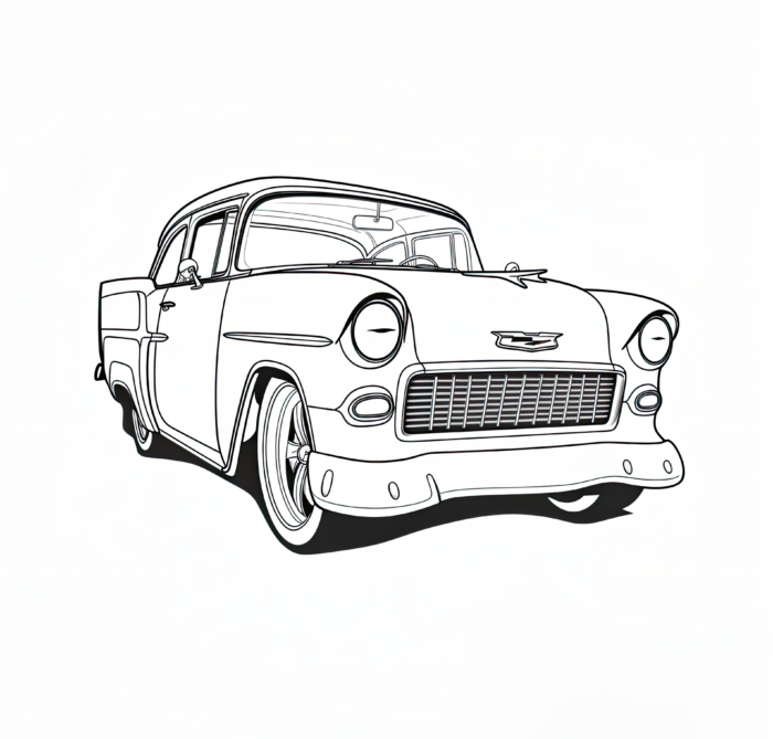 1955 Chevy Pro Sportsman Coloring Page