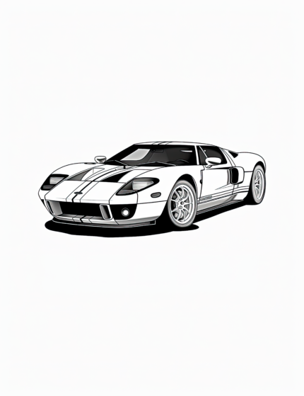 2006 Ford GT Coloring Page