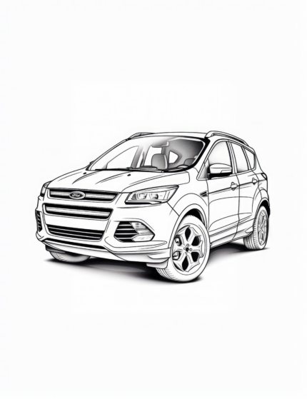 2014 Ford Escape Coloring Page