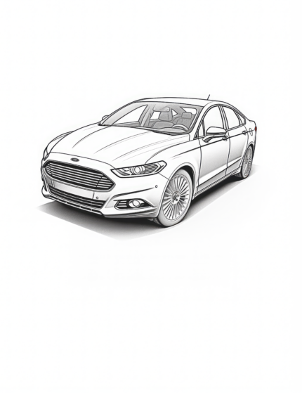 2015 Ford Fusion Coloring Page
