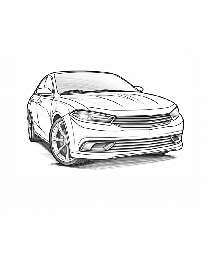2016 Dodge Dart Coloring Page