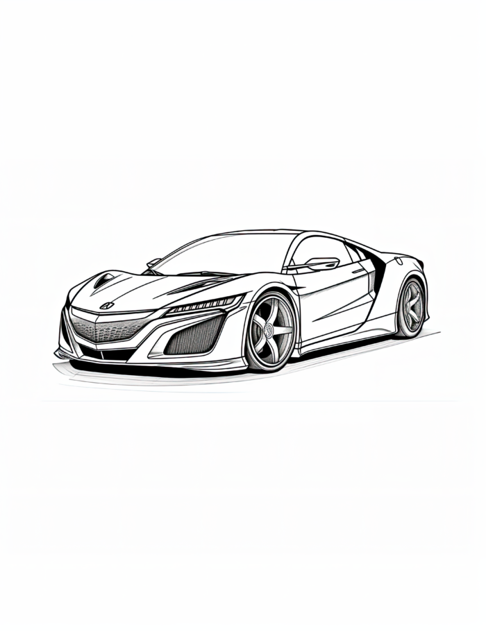 Acura NSX Coloring Pages