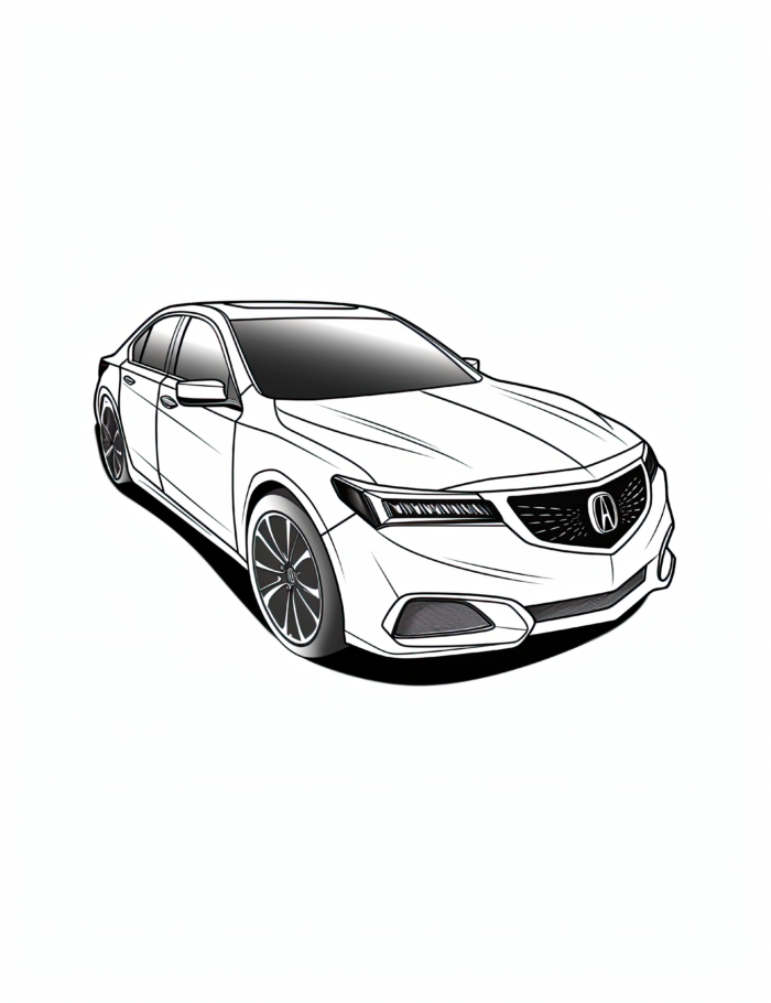 Acura TLX Coloring Pages
