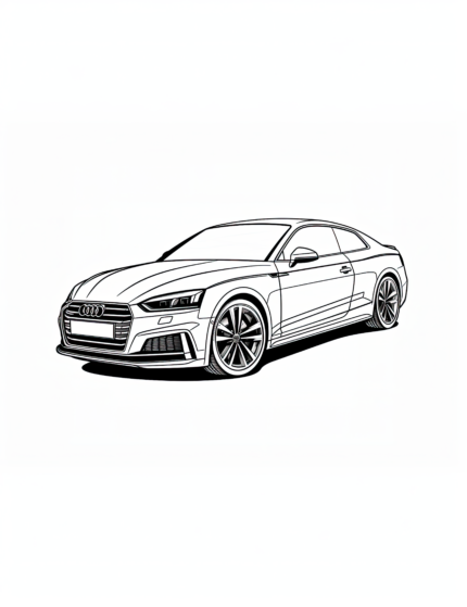 Audi A5 Coloring Page