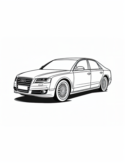 Audi A8 Coloring Page