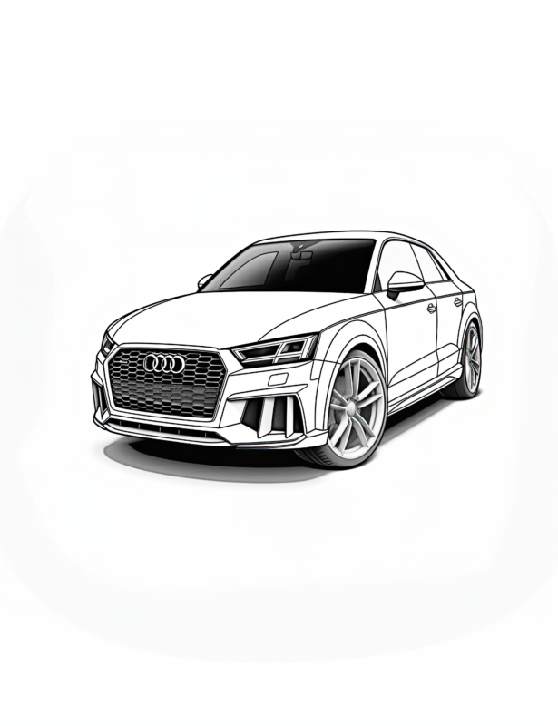 Free Printable Audi RSQ Coloring Page For Kids And Adults