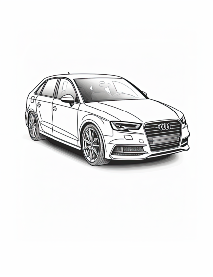 Audi S3 Coloring Page