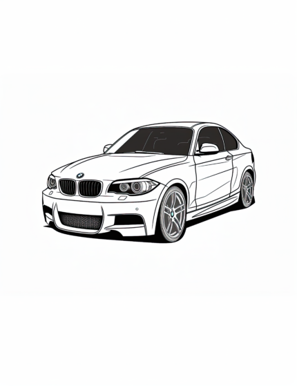 BMW 1 Series Coloring Page