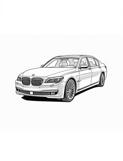 BMW 7 Series_Coloring Page