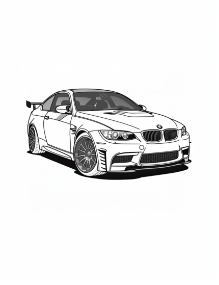 BMW M3 Coloring Pages