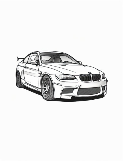 BMW M3 Coupe Coloring Page