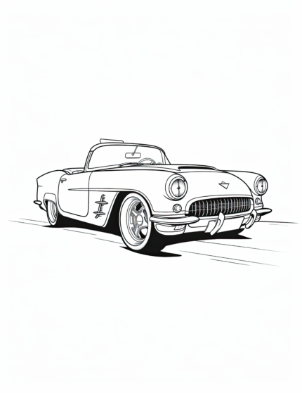 Chevrolet Series 490 Roadster Coloring Page
