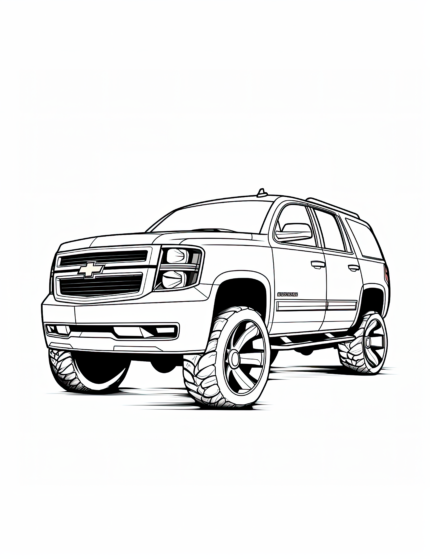 Chevrolet Tahoe Coloring Page