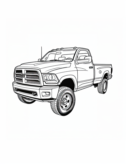 Dodge Ram Coloring Page