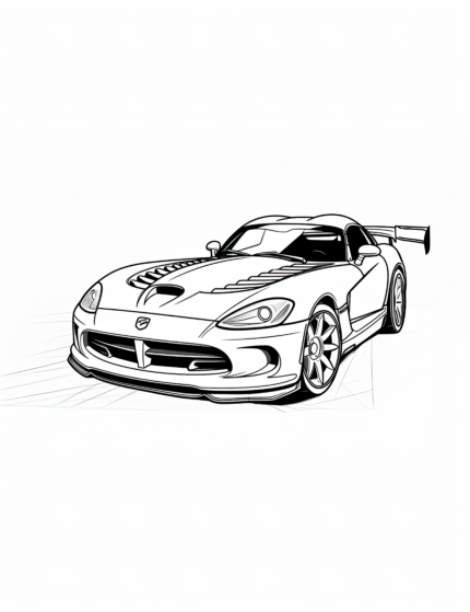 Dodge Viper Coloring Page