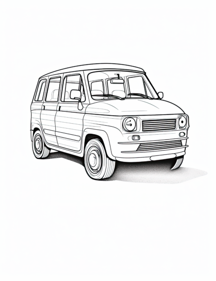 Fiat Multipla Free Coloring Page