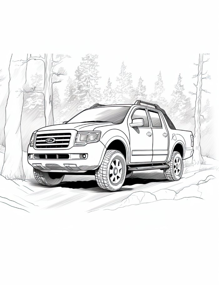 Ford Explorer Sport Trac Coloring Page