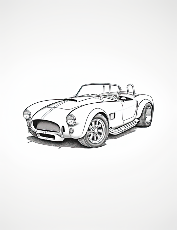 Ford Shelby Cobra Coloring Page