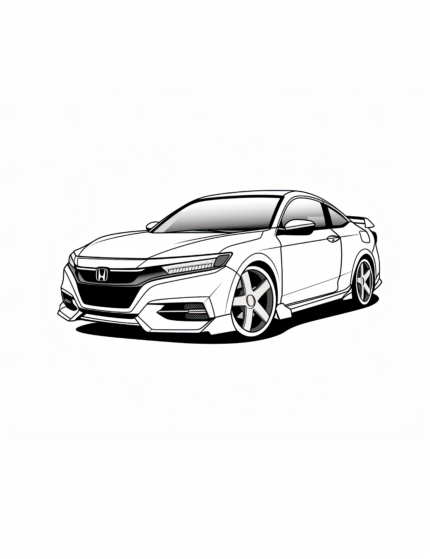 Honda Accord Coloring Page