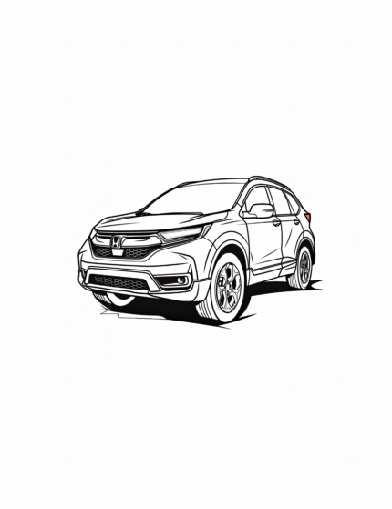 Honda CR-V Coloring Page