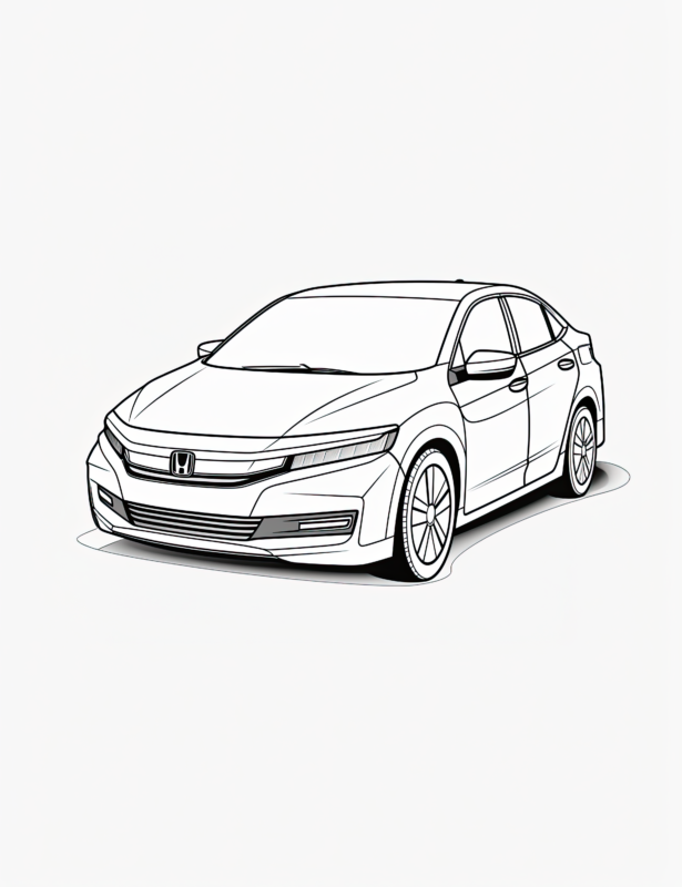 Free Printable Honda Insight Coloring Page For Adults And Kids