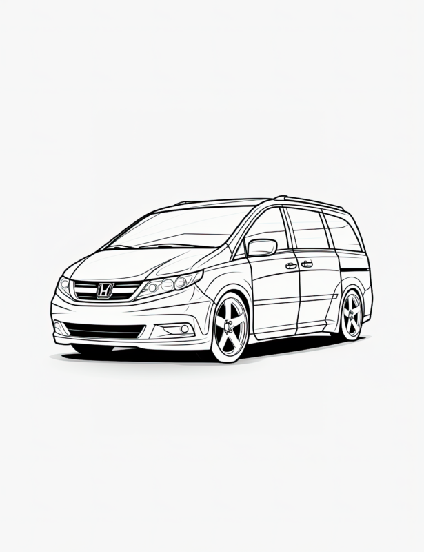 Free Printable Honda Odyssey Coloring Page For Adults And Kids