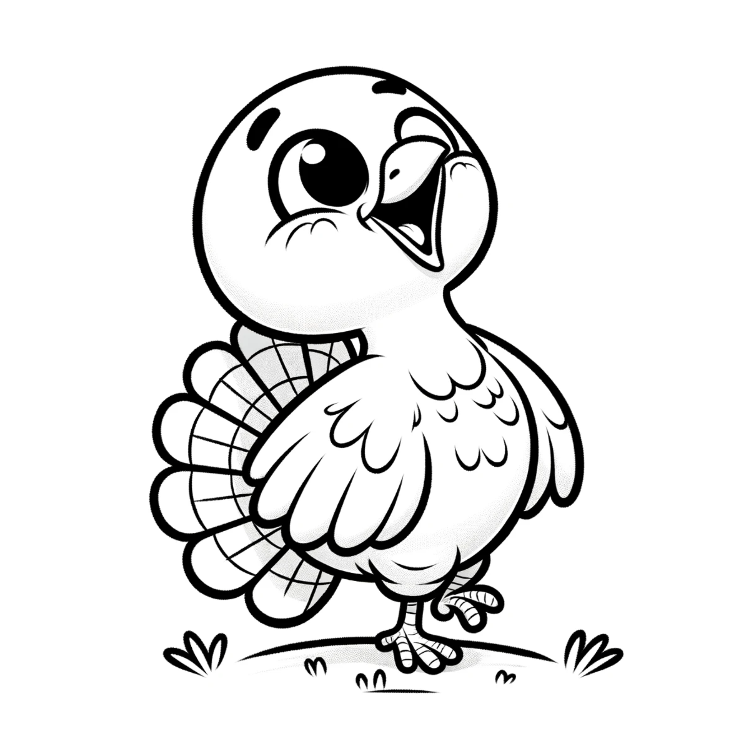 Little Turkey Coloring Page