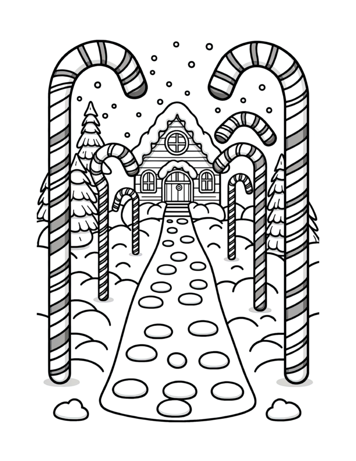 Candyland Coloring Page