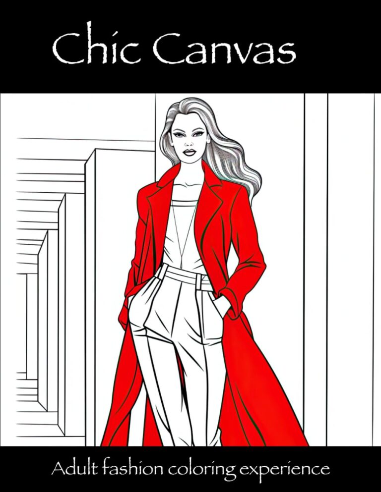 Chic Canvas: Adult Fashion Coloring Book