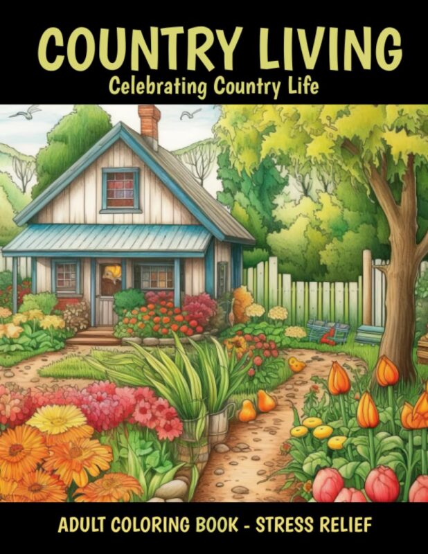 Country Living Coloring Book for Adults