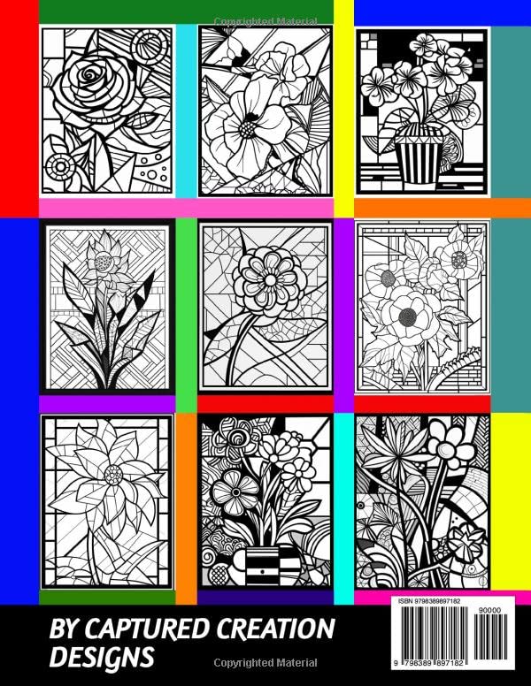 Funky Flowers -Geometric Coloring Book