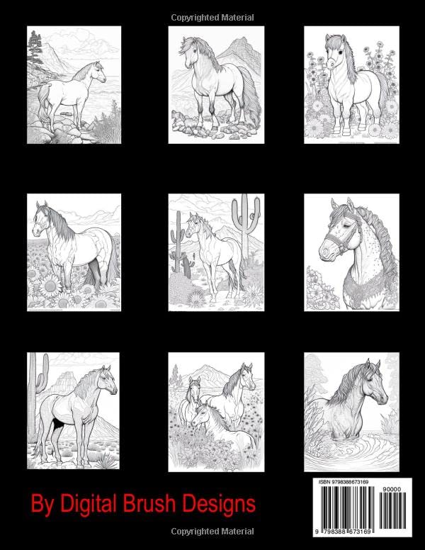 Galloping Grace Horse Coloring Book