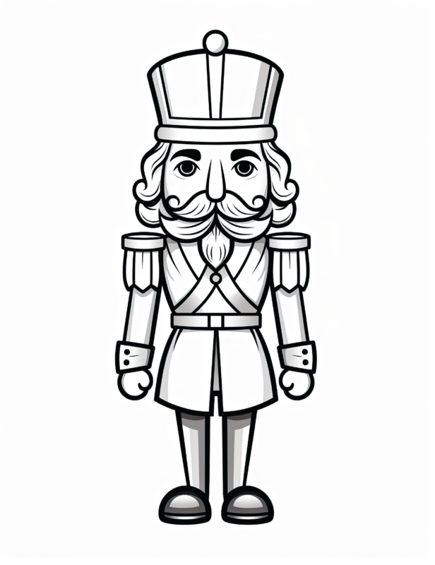 Marching Holiday - Nutcracker Coloring Page