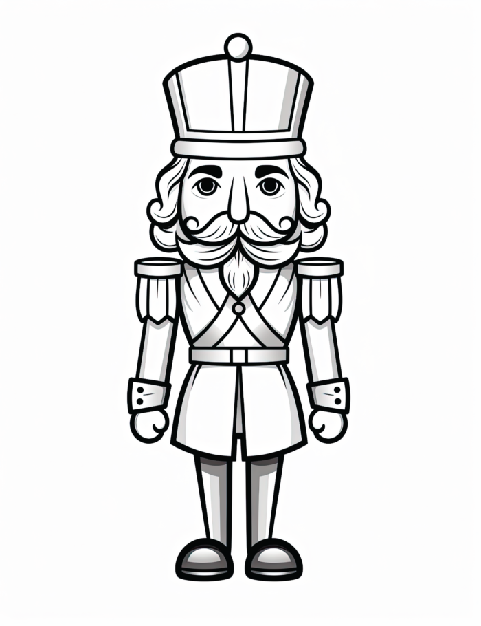 Marching Holiday - Nutcracker Coloring Page
