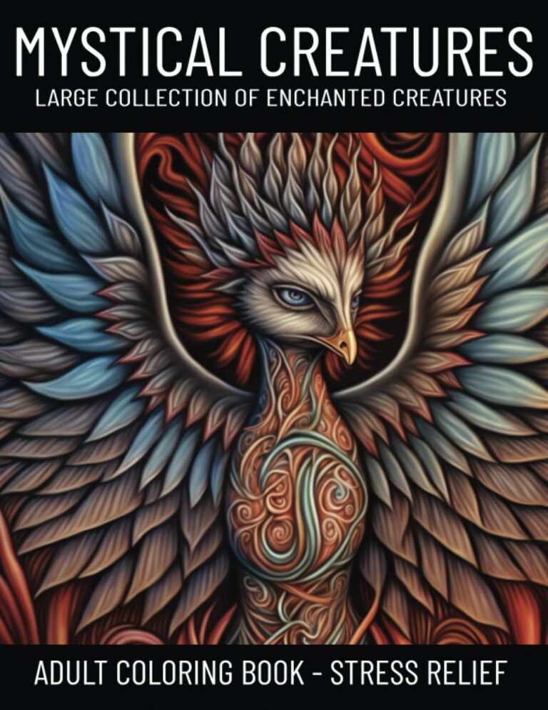 Mystical Creatures Coloring Book for Adults