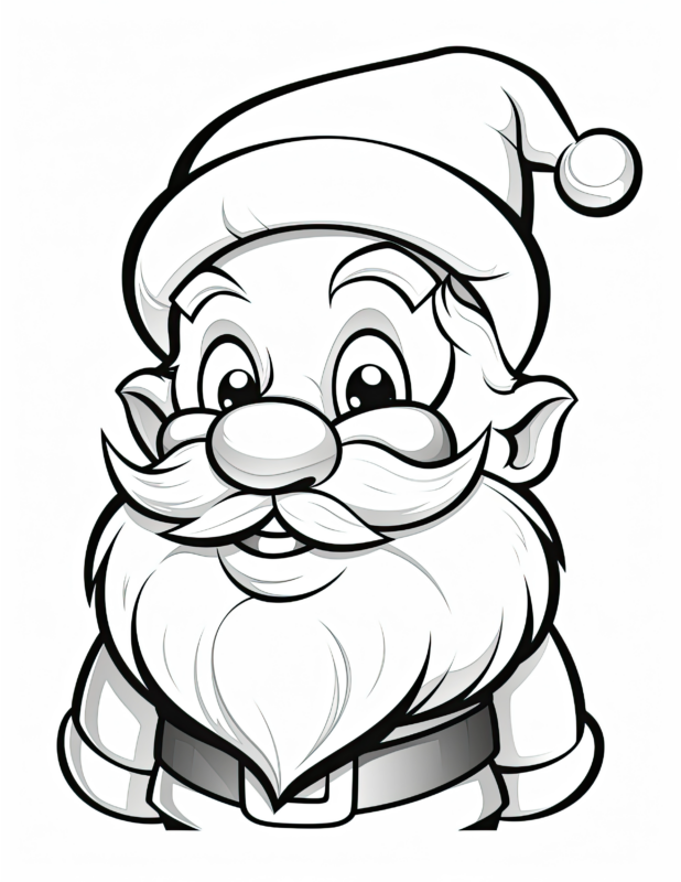 Merry Grin - Santa Claus Coloring Page