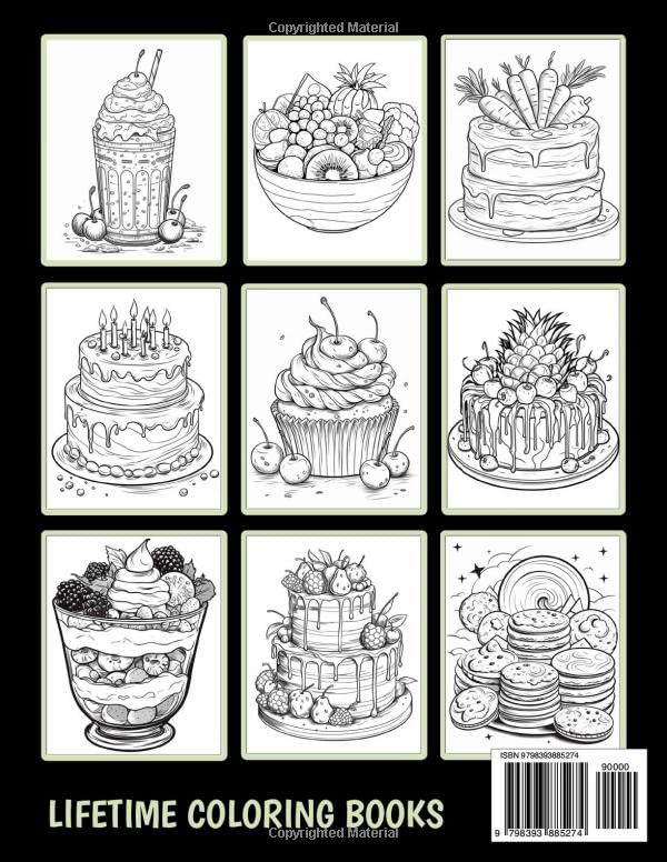 Sweet Escapes Coloring Book for Adults