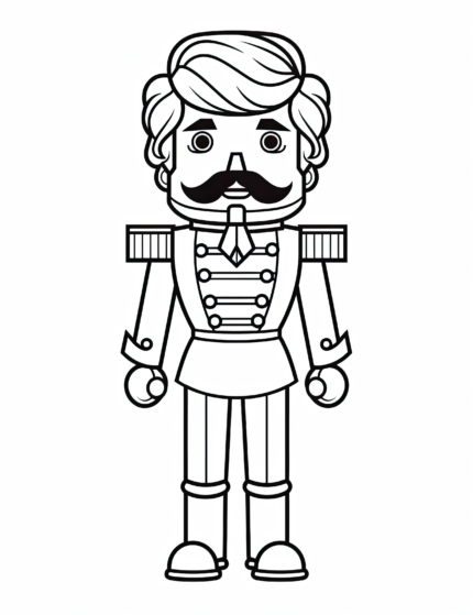 Timeless Symbol Nutcracker Coloring Page