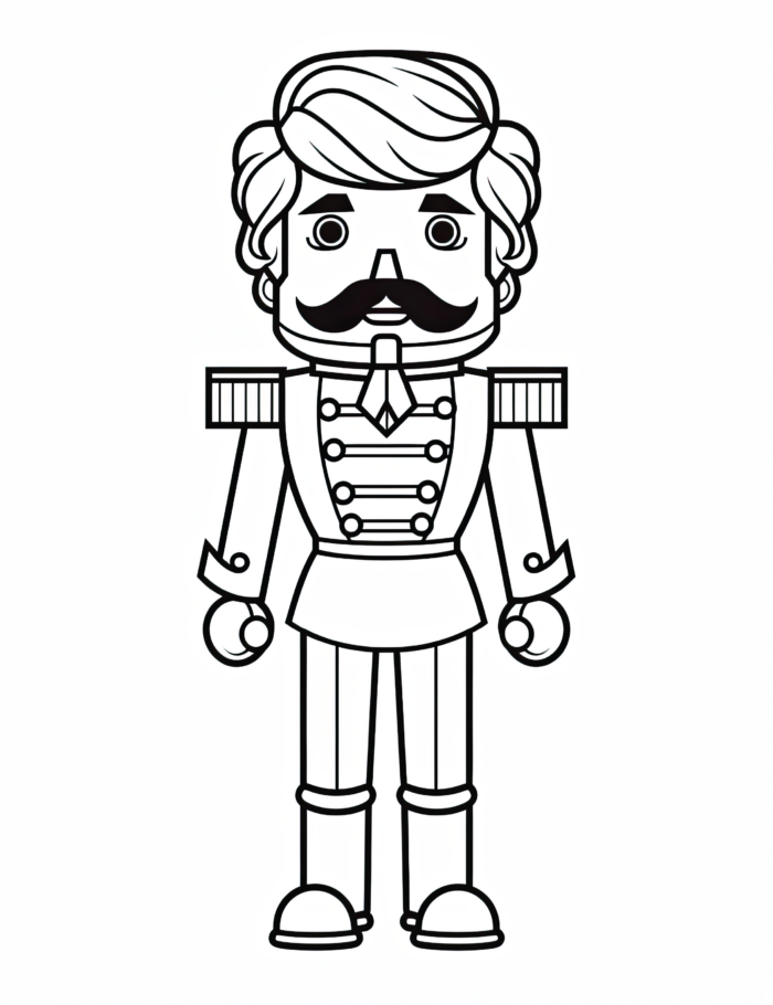 Timeless Symbol Nutcracker Coloring Page