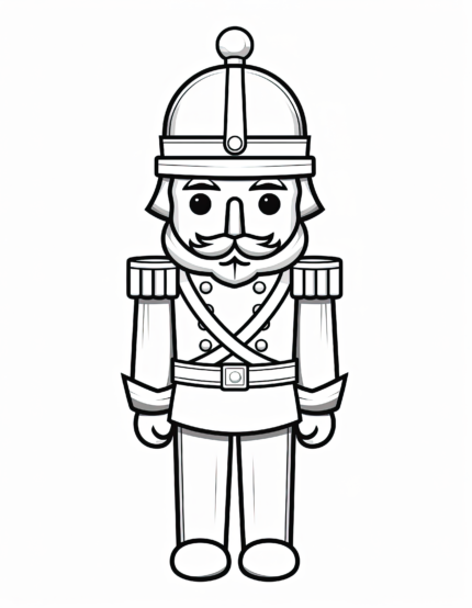 Wonderland Protector Nutcracker Coloring Page