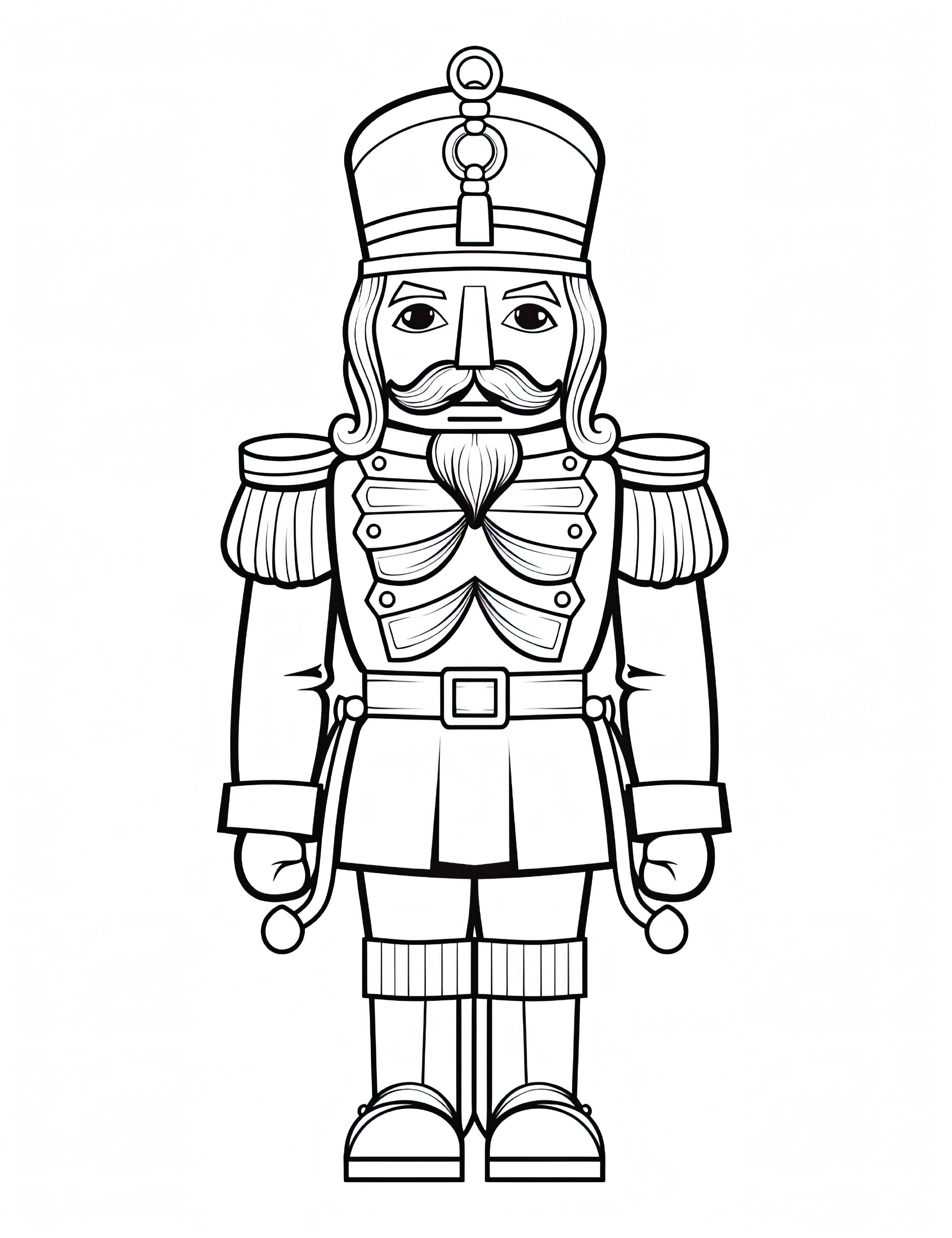 Wooden Sentinel Nutcracker Coloring Page