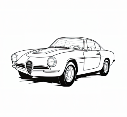 Alfa Romeo 90 Coloring Page