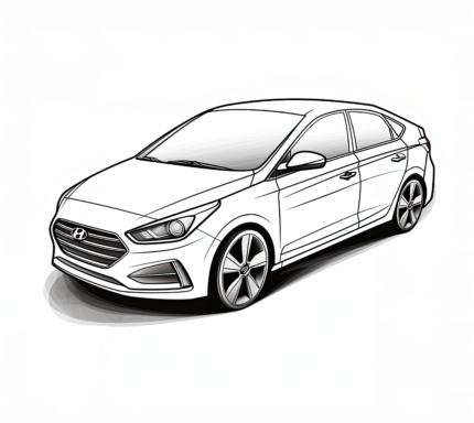 Hyundai Elantra Coloring Page
