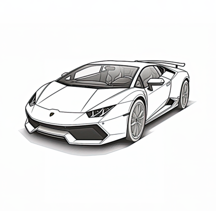 Lamborghini Coloring Page