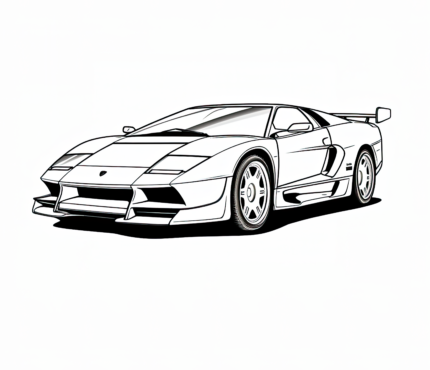 Lamborghini Diablo Coloring Page